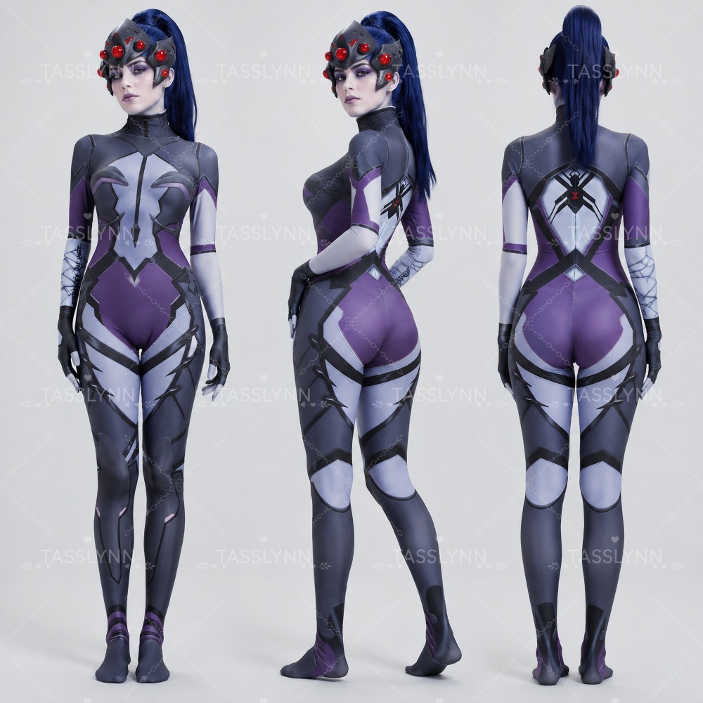 3D Printing Games Free - Overwatch Widowmaker Dark Purple Black Skin