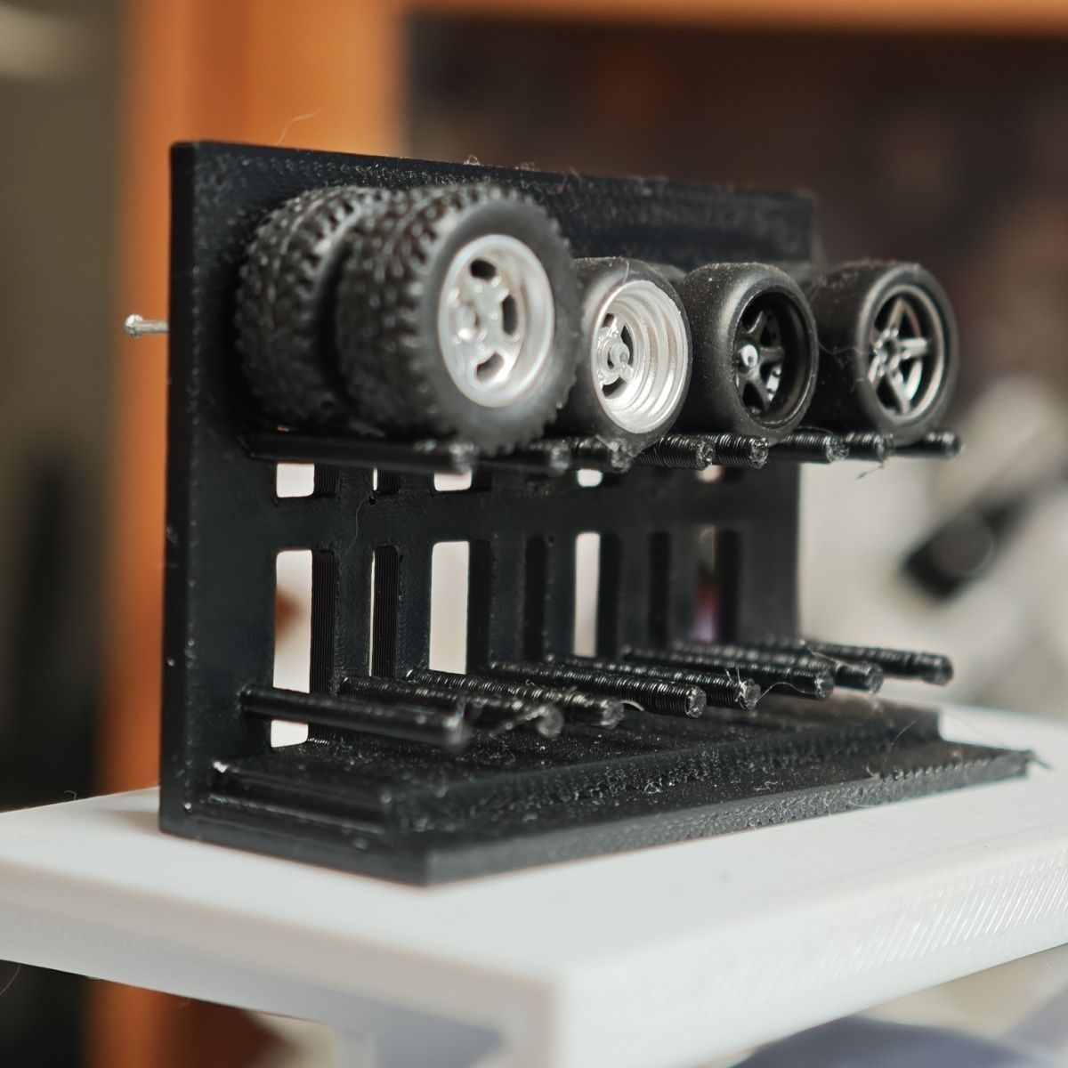 3D Printing Clay - 3D Printed Plastic Tyre Display Rack
