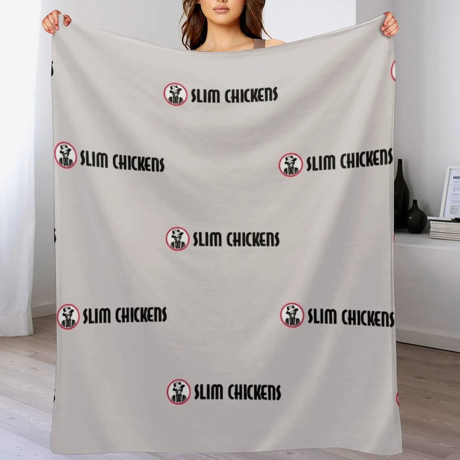 3D Printing Cafe - Slim Chickens Cafe Throw Blanket Lightweight
