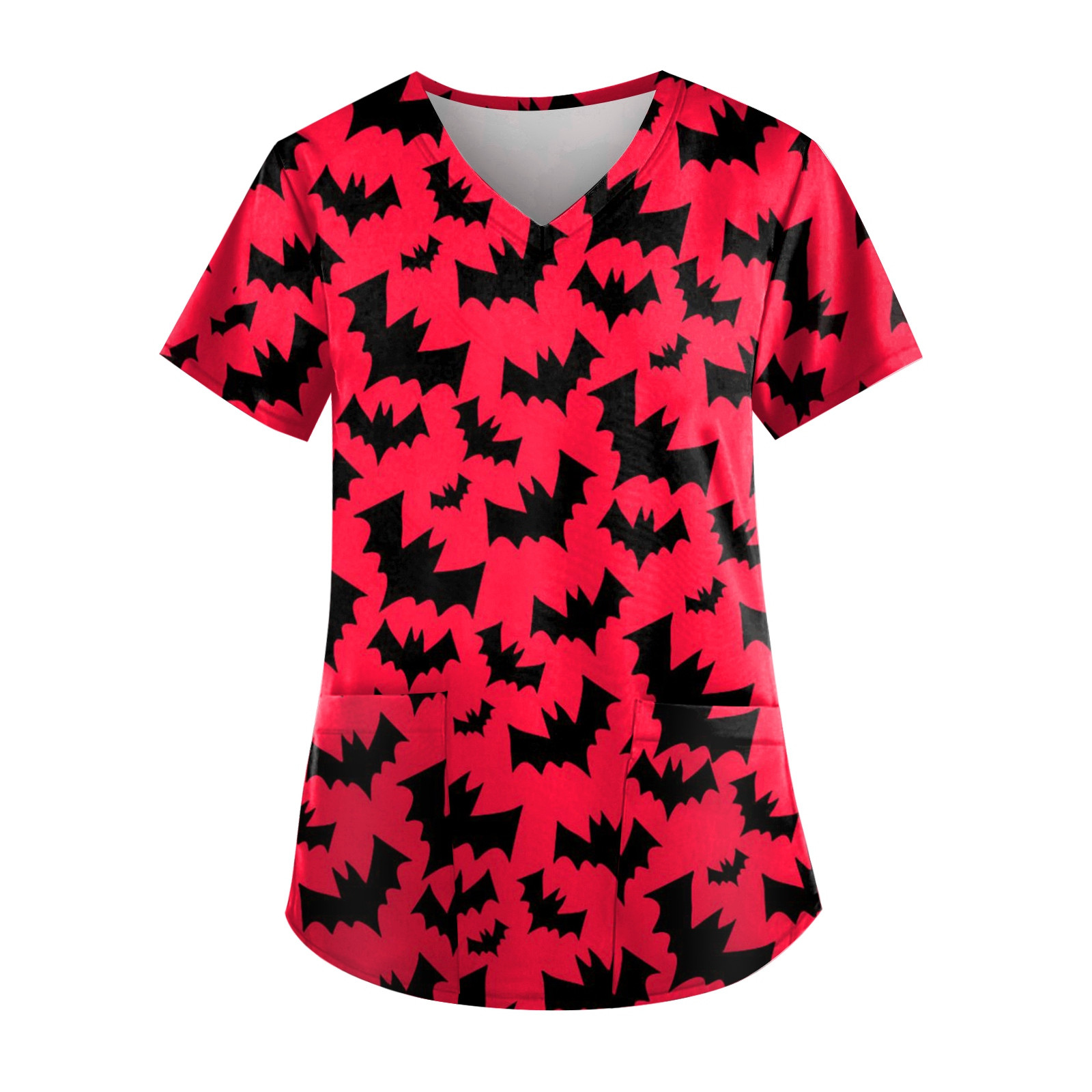 Halloween Bat Pattern T-Shirt  - 3D Printing For Medical 评论和价格