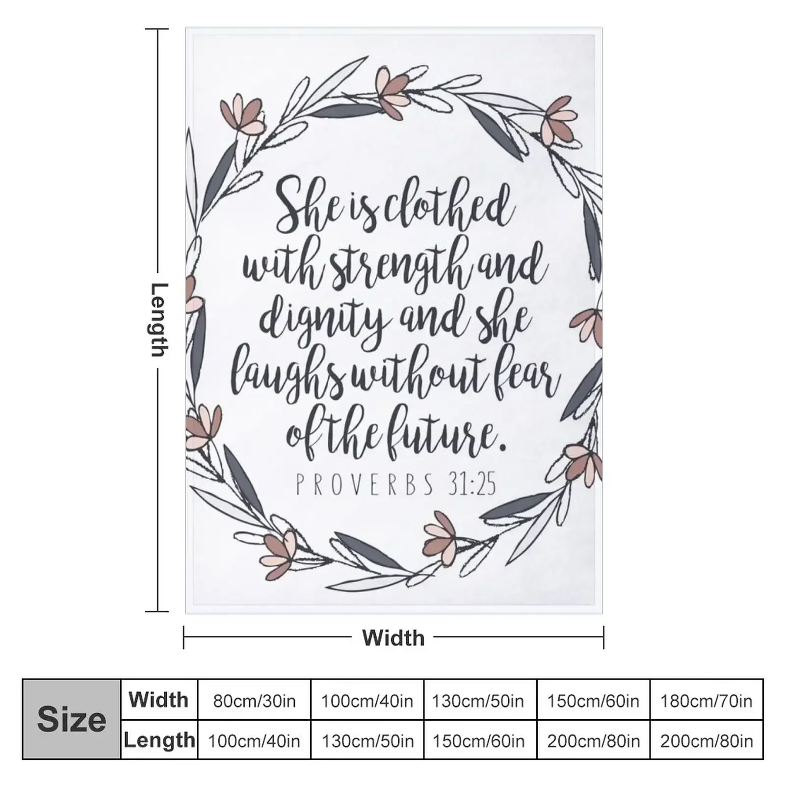 Bible Verse - Proverbs 31:25 T - 3D Printing Verse 评论和价格