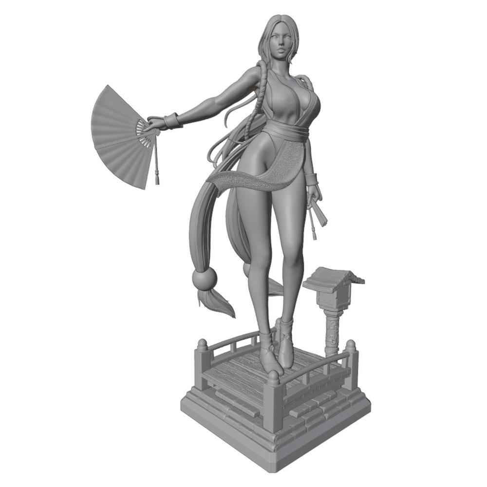 1/24 Sexy Long-Haired Girl Min - 3D Printing Apps 评论和价格
