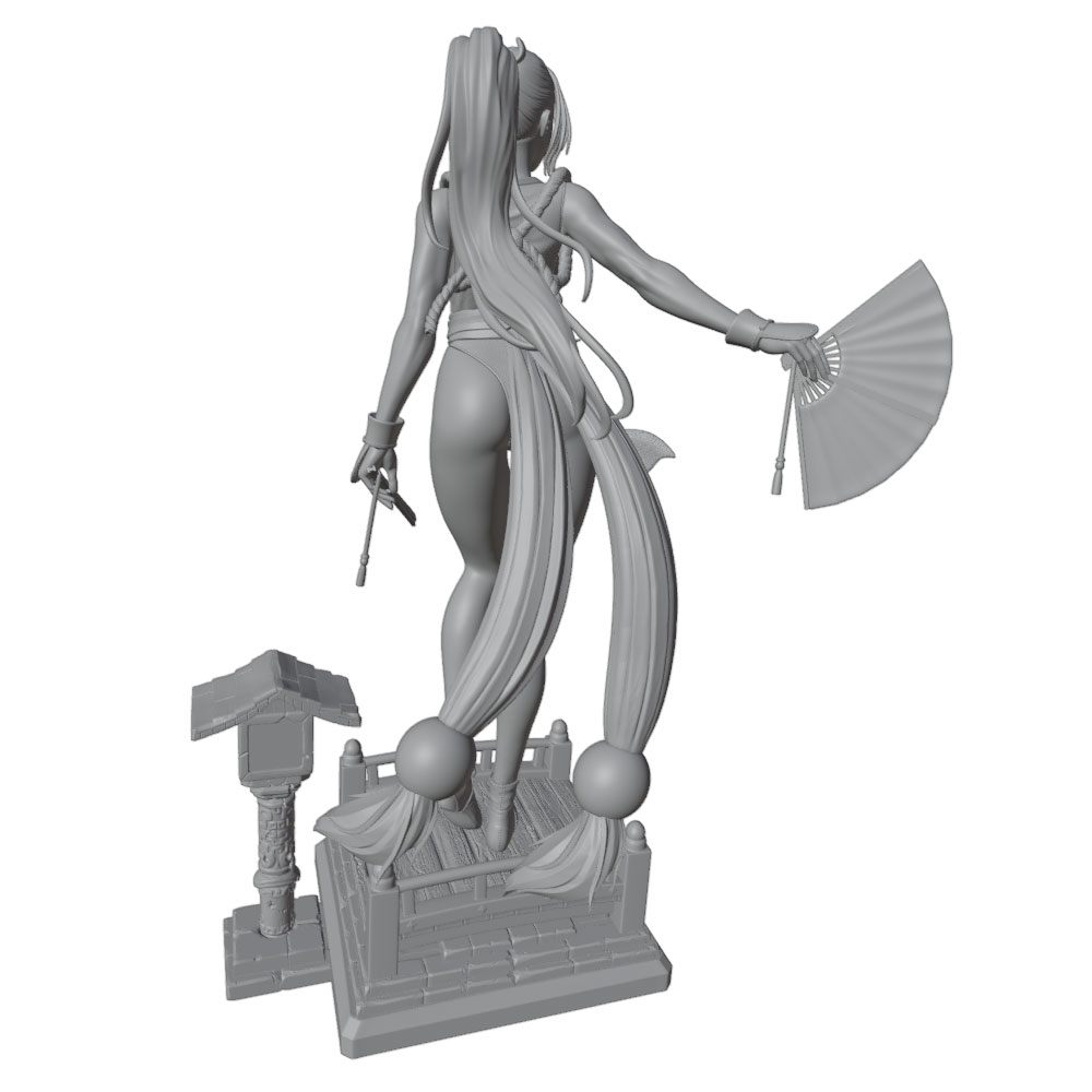 1/24 Sexy Long-Haired Girl Min - 3D Printing Apps 评论和价格