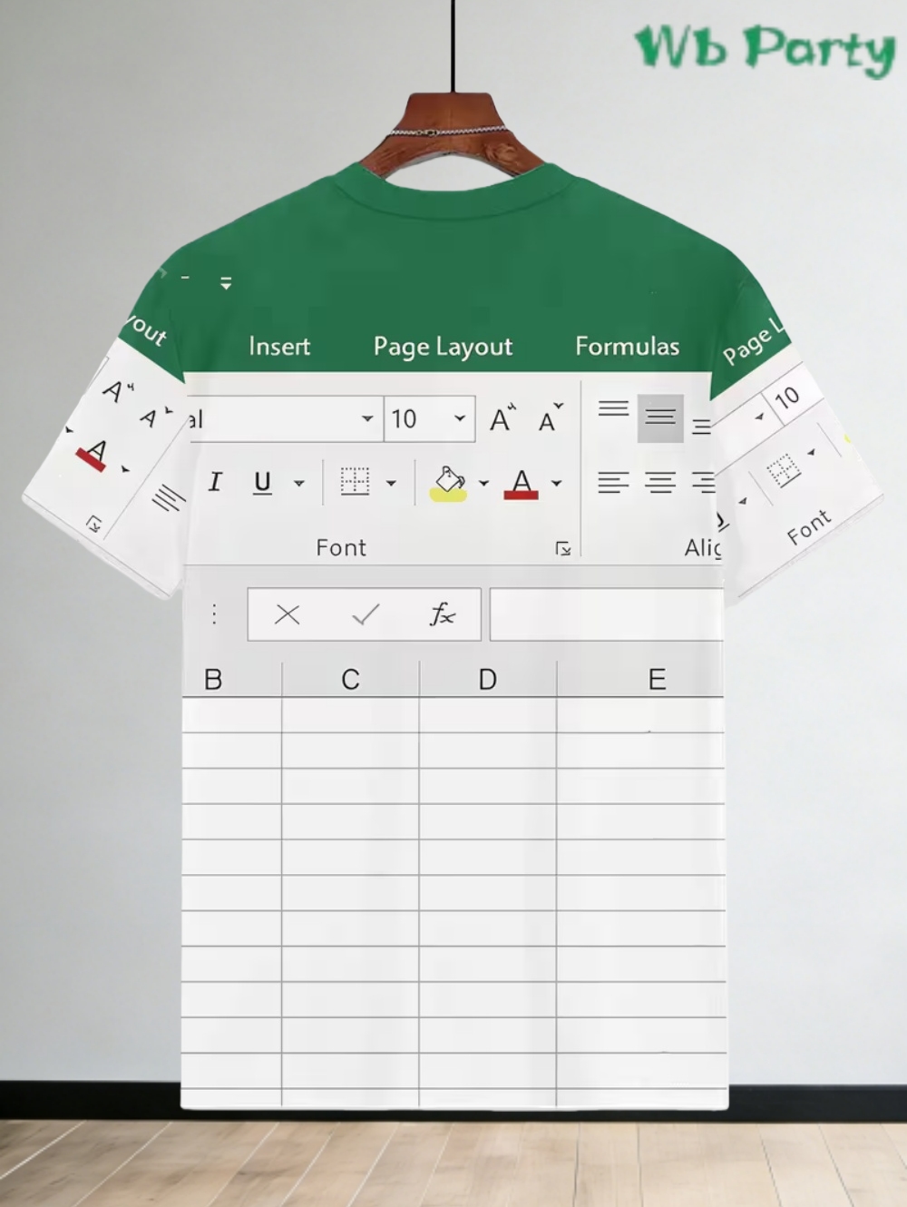 Casual Excel Tshirt for Men 3D - 3D Printing Online Service 评论和价格