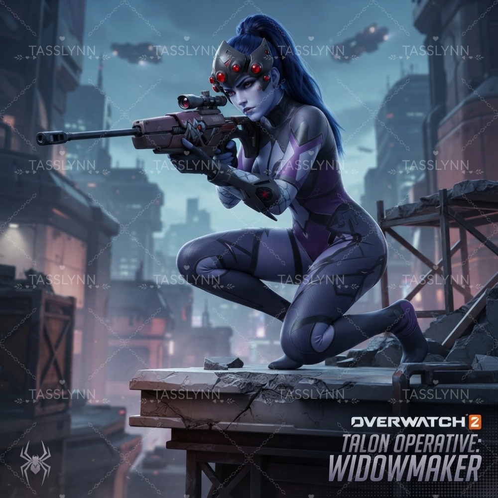 Overwatch Widowmaker Dark Purp - 3D Printing Games Free 评论和价格