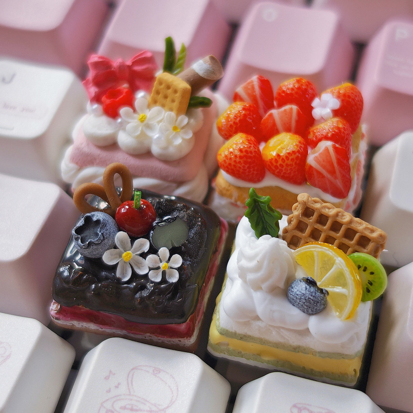 Cake Theme Keycaps Set 3D Resi - 3D Printing Keyboard Keys 评论和价格