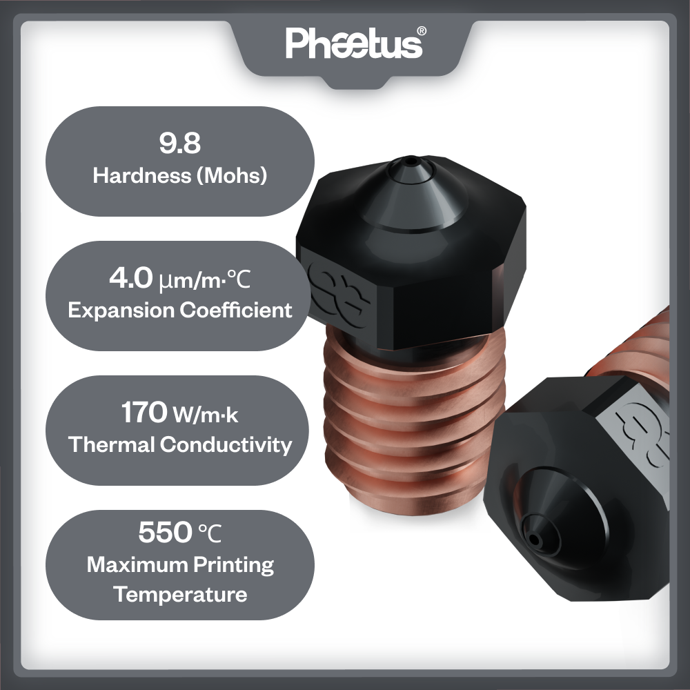 Phaetus Silicon Carbide V6 Noz - 3D Printer Hotend Kit 评论和价格