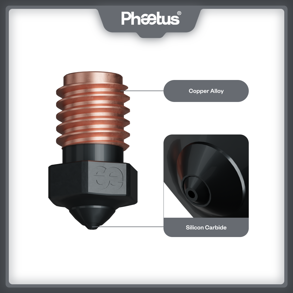 Phaetus Silicon Carbide V6 Noz - 3D Printer Hotend Kit 评论和价格