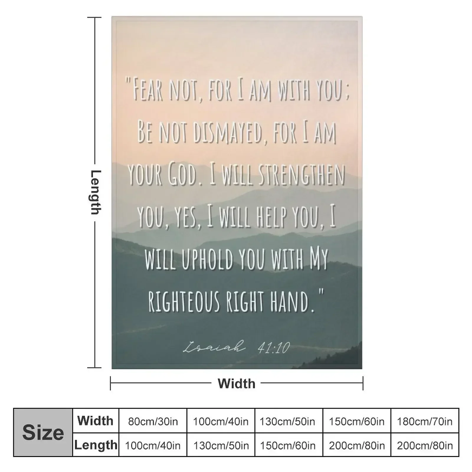 Christian Bible Verse Throw Bl - 3D Printing Verse 评论和价格