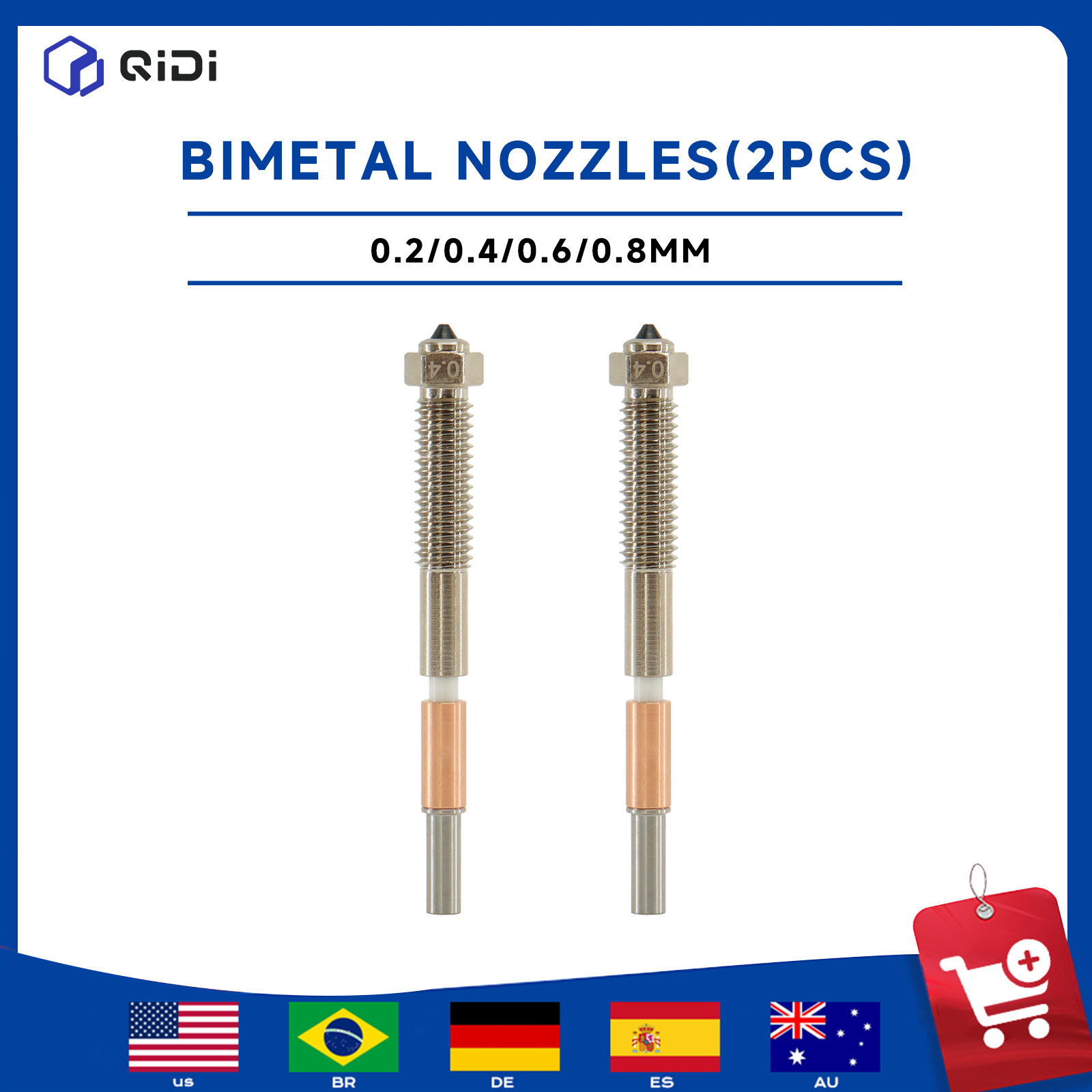QIDI Max 4 3D Printer Bimetal  - 3D Printer Hotend Kit 评论和价格