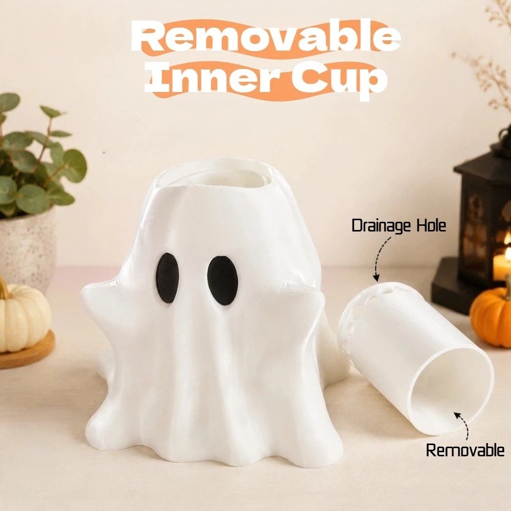 3D Printed White Ghost Vase Cr - 3D Printing Cafe 评论和价格