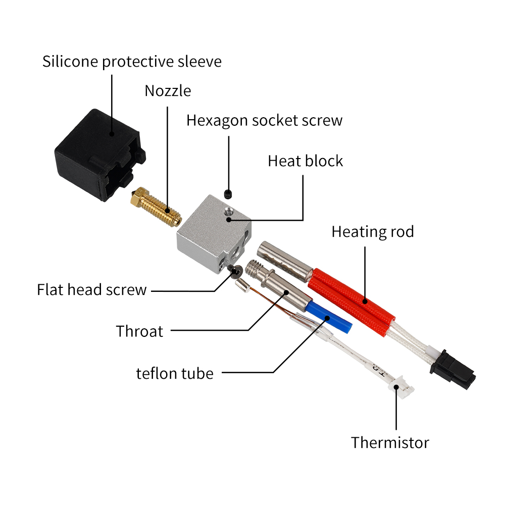For Anycubic Kobra 2 Hotend An - 3D Printer Hotend Kit 评论和价格