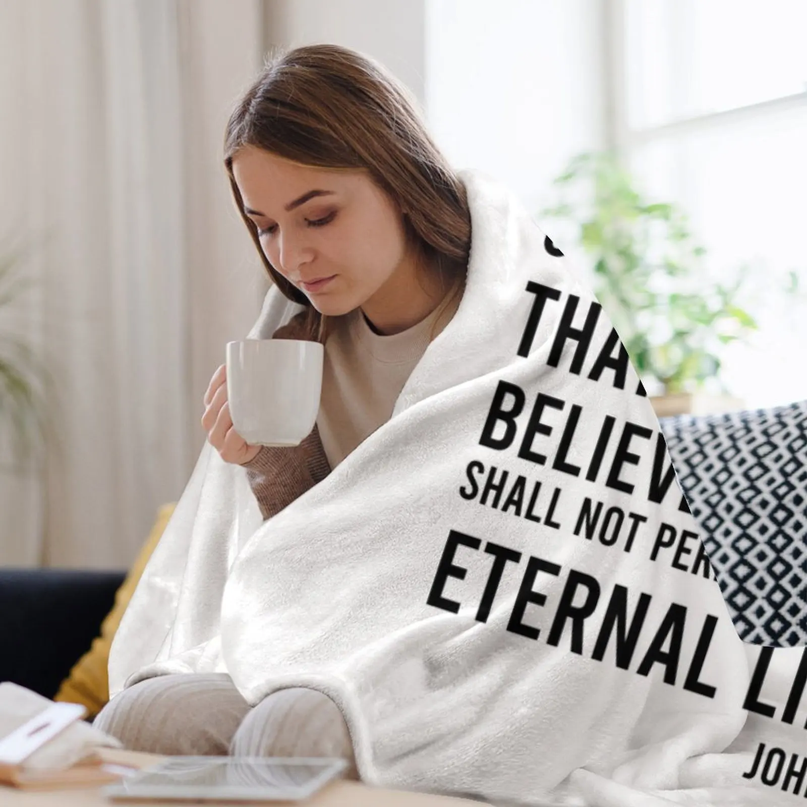 John 3:16 Bible Verse Throw Bl - 3D Printing Verse 评论和价格