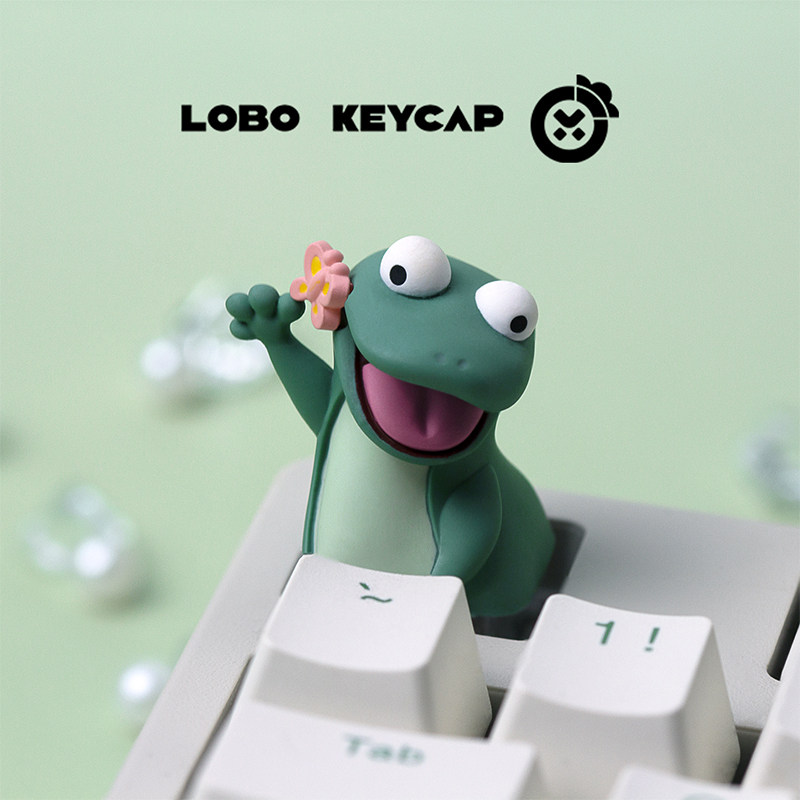 Lobo Keycap Cute Lizard Anime  - 3D Printing Keyboard Keys 评论和价格