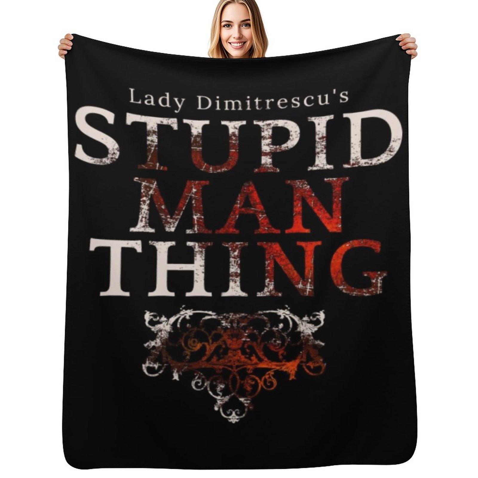 Stupid Man Thing Throw Blanket - 3D Printing Useful Things 评论和价格