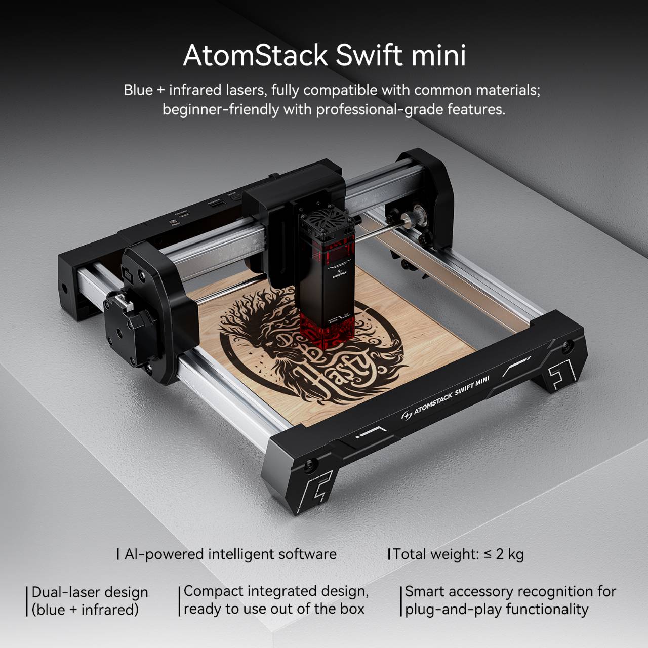 ATOMSTACK Swift Mini Laser Eng - 3D Printing Online Service 评论和价格