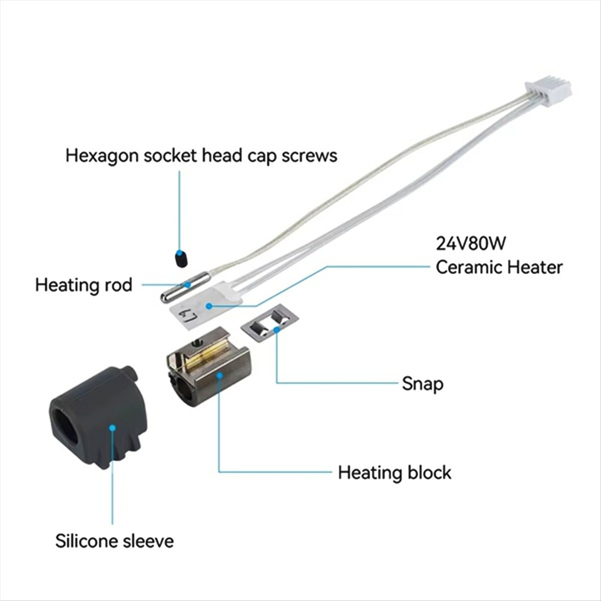 A59E 2Pcs for 3 Max Hotend Ass - 3D Printer Hotend Kit 评论和价格