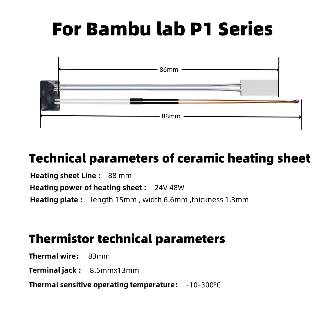 Caremic Heater & Thermistor Fo - 3D Printer Hotend Kit 评论和价格