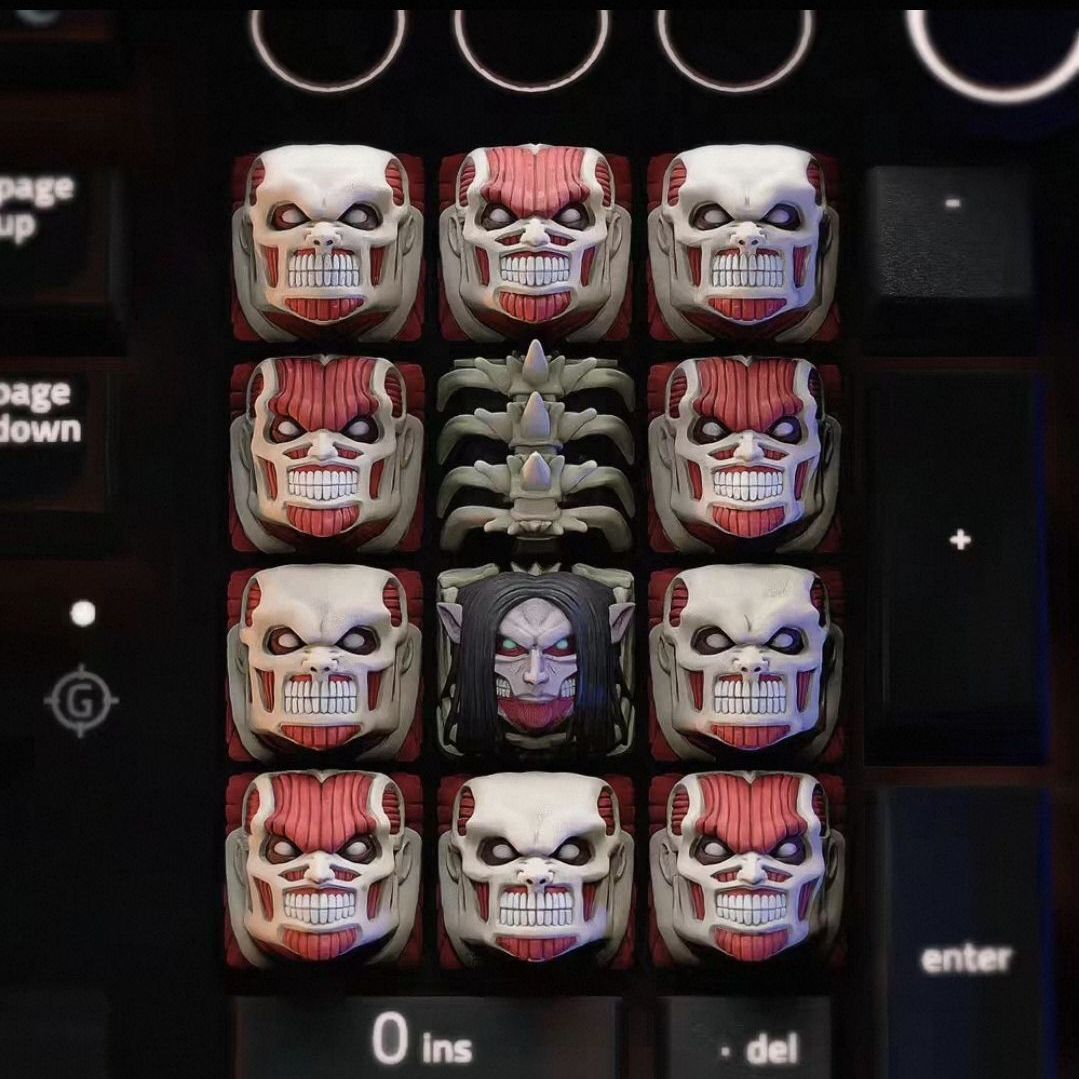 NEW Attack on Titan Co branded - 3D Printing Keyboard Keys 评论和价格