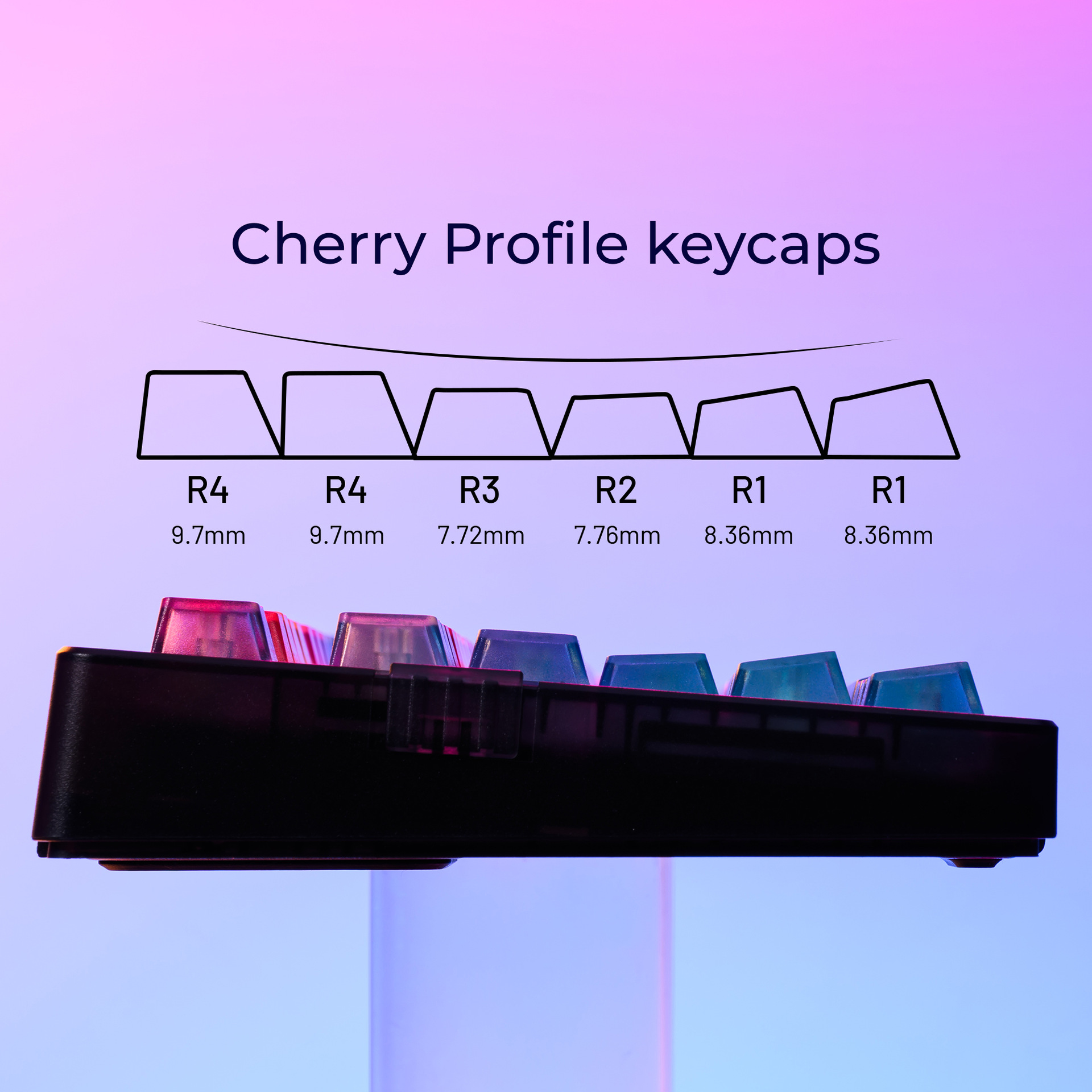 Colorful Gradient Keycaps Afte - 3D Printing Keyboard Keys 评论和价格